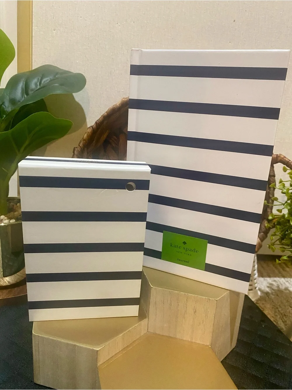 kate spade Navy & White Striped Journal and Notepad